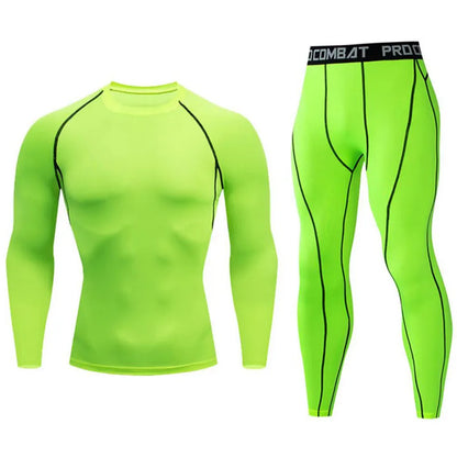 Ropa interior térmica de secado rápido para hombre Ropa deportiva de compresión para correr Mallas de baloncesto Gimnasio Fitness Jogging Sportswe