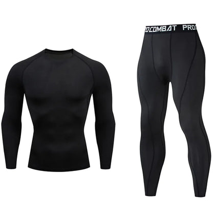 Ropa interior térmica de secado rápido para hombre Ropa deportiva de compresión para correr Mallas de baloncesto Gimnasio Fitness Jogging Sportswe