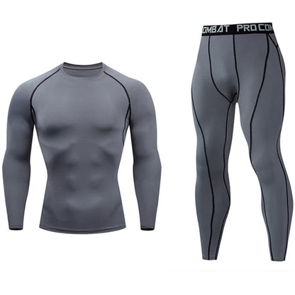 Ropa interior térmica de secado rápido para hombre Ropa deportiva de compresión para correr Mallas de baloncesto Gimnasio Fitness Jogging Sportswe