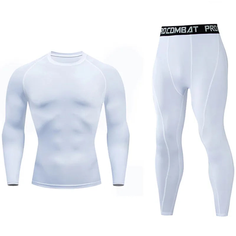 Ropa interior térmica de secado rápido para hombre Ropa deportiva de compresión para correr Mallas de baloncesto Gimnasio Fitness Jogging Sportswe