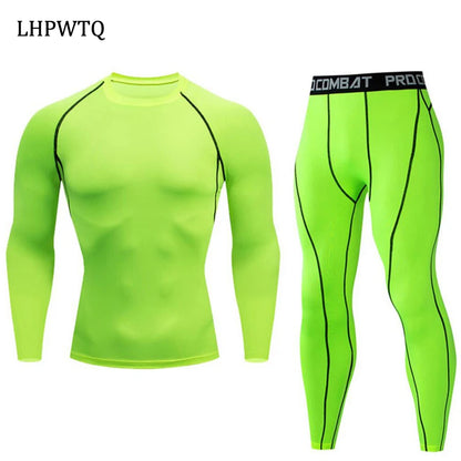 Ropa interior térmica de secado rápido para hombre Ropa deportiva de compresión para correr Mallas de baloncesto Gimnasio Fitness Jogging Sportswe