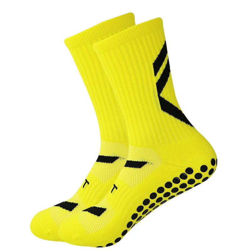 Calcetines  Antideslizante Fútbol Hombres Sport Grips Crew Calcetines Ciclismo Running Calcetines