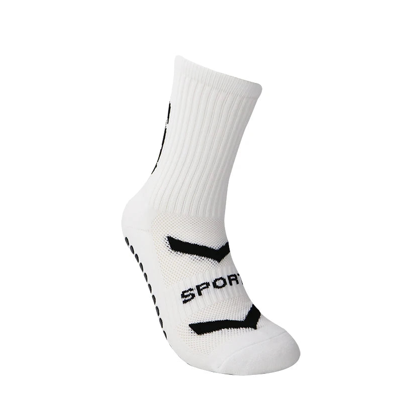 Calcetines  Antideslizante Fútbol Hombres Sport Grips Crew Calcetines Ciclismo Running Calcetines