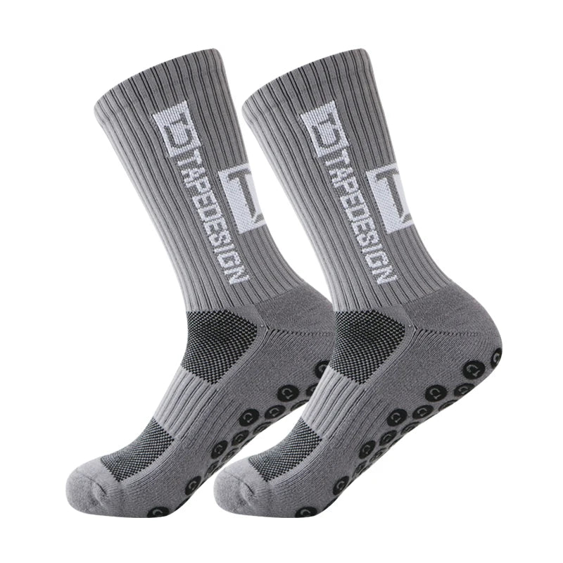 Calcetines  Antideslizante de Fútbol Hombres Mujeres Antideslizante Fútbol Baloncesto Tenis Deporte Calcetines Grip Ciclismo Montar Calcetines 38-45