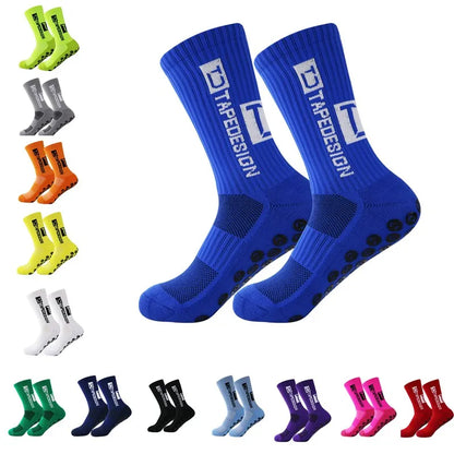 Calcetines  Antideslizante de Fútbol Hombres Mujeres Antideslizante Fútbol Baloncesto Tenis Deporte Calcetines Grip Ciclismo Montar Calcetines 38-45