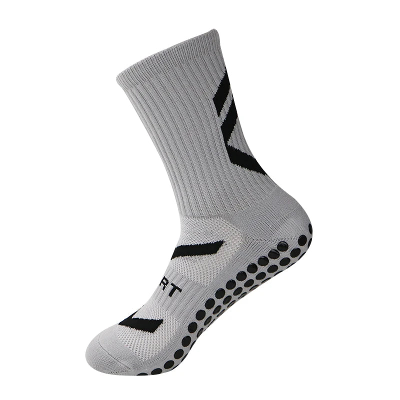 Calcetines  Antideslizante Fútbol Hombres Sport Grips Crew Calcetines Ciclismo Running Calcetines