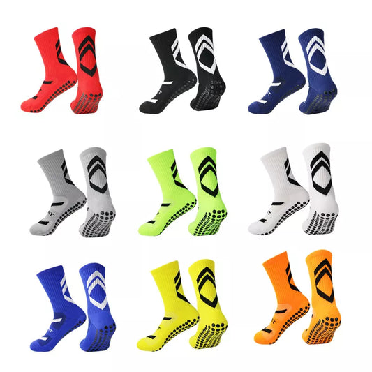 Calcetines  Antideslizante Fútbol Hombres Sport Grips Crew Calcetines Ciclismo Running Calcetines